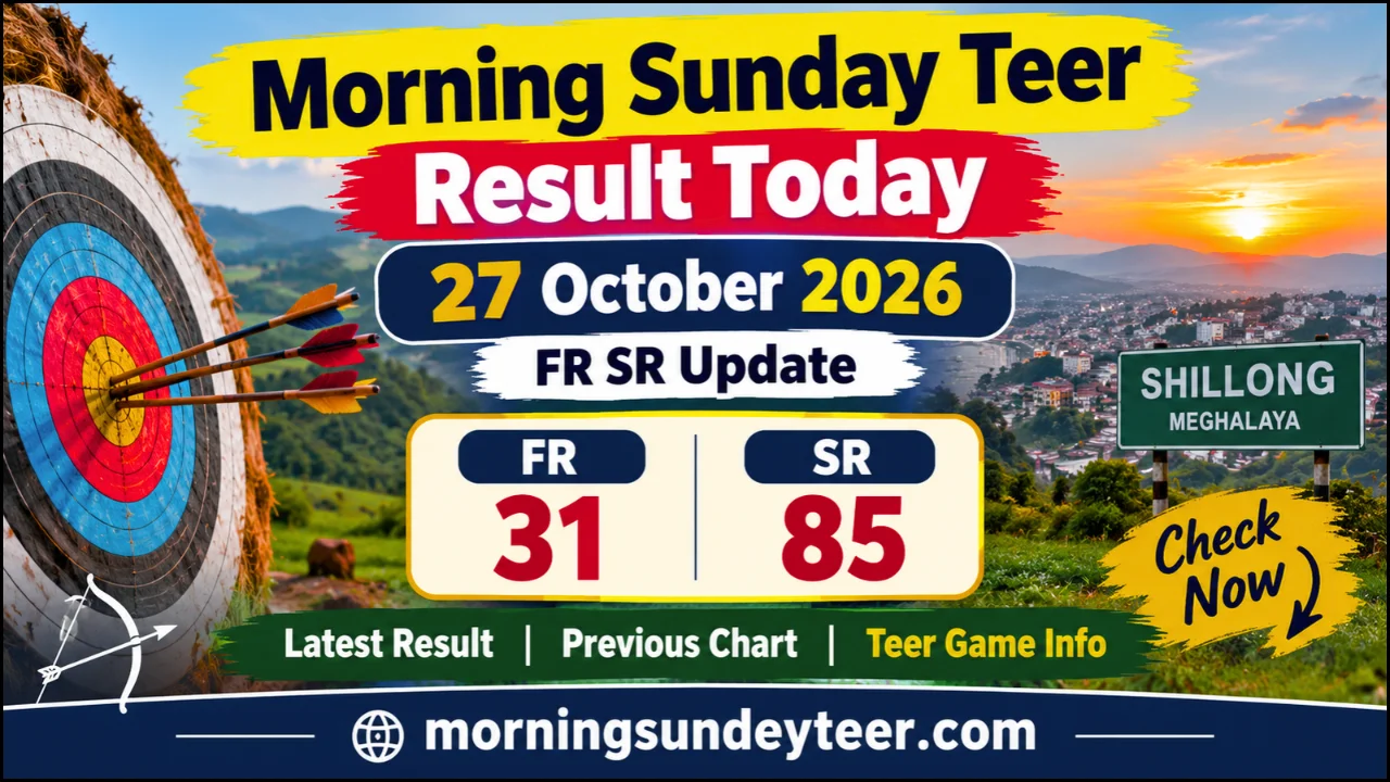 Morning Sunday Teer Result Today 27 October 2026: FR & SR Update
